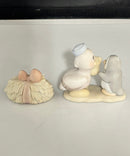 Precious Moments Christmas Animal Figurines Lot of 7 Porcelain Collectibles