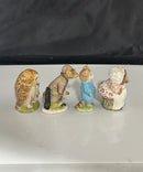 Beswick Beatrix Potter Figurines Lot of 4 Johnny Town Mouse Tom Kitten Old Mar Brown Mrs. Tiggy-Winkle