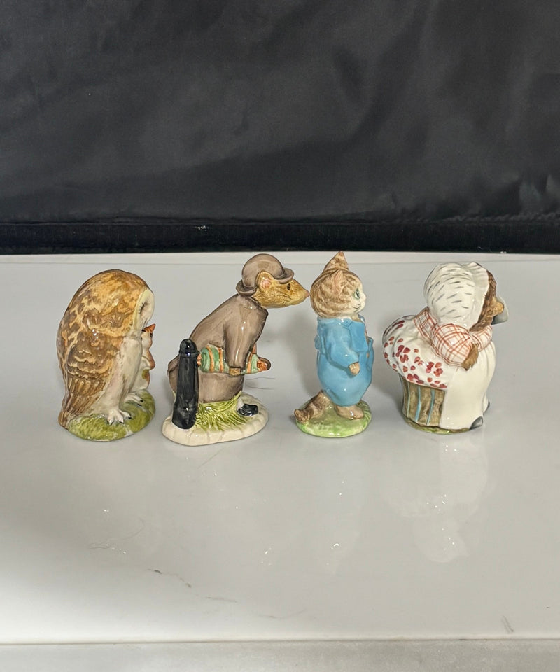 Beswick Beatrix Potter Figurines Lot of 4 Johnny Town Mouse Tom Kitten