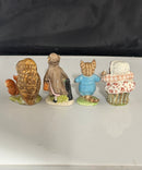 Beswick Beatrix Potter Figurines Lot of 4 Johnny Town Mouse Tom Kitten Old Mar Brown Mrs. Tiggy-Winkle