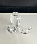 Swarovski Crystal Cobra Snake Figurine Clear Retired Tail Reglued
