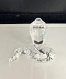 Swarovski Crystal Cobra Snake Figurine Clear Retired Tail Reglued