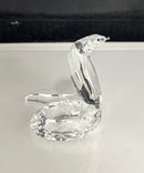 Swarovski Crystal Cobra Snake Figurine Clear Retired Tail Reglued
