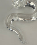 Swarovski Crystal Cobra Snake Figurine Clear Retired Tail Reglued