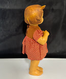 Vintage Goebel M.I. Hummel Composition Girl Display Doll 10.5" Germany Mold