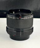Asanuma Auto Converter 2× Canon FD Mount Lens Made in Japan w/ Case