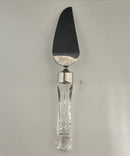 Waterford Crystal Lismore Cake Knife Stainless Steel Blade Boxed Rust on Ferrule