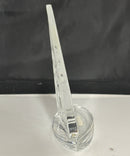 Waterford Crystal Sailboat Paperweight Figurine Nautical Ireland Light Surface Scratches