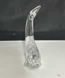Baccarat Crystal Dolphin Paperweight Figurine France Dorsal Fin Chipped