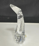 Baccarat Crystal Dolphin Paperweight Figurine France Dorsal Fin Chipped