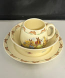 Royal Doulton Bunnykins 3‑Piece Child’s Dish Set Bowl Plate Mug Made in England