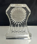 Waterford Crystal Mantel Desk Clock Quartz Untested Chips As‑Is Irish Style
