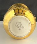 Vintage Pioneer Pottery USA 22K Gold Double‑Handle Vase Mid‑Century Ceramic