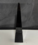 Baccarat Black Crystal Obelisk Pyramid Sculpture Paperweight France