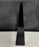 Baccarat Black Crystal Obelisk Pyramid Sculpture Paperweight France