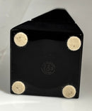 Baccarat Black Crystal Obelisk Pyramid Sculpture Paperweight France