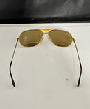 Vintage Cartier 1988 Gold Aviator Sunglasses 62‑14 Made in France Authentic