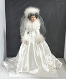Ashton‑Drake Winter Romance Bride Porcelain Doll w/ Box Wedding Vintage