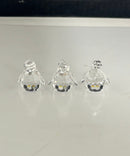 Swarovski Crystal Baby Penguins Lot of 3 Retired Figurines Small Chips