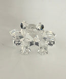 Swarovski Crystal Small Frog Retired Figurine Black Eyes Small Chips