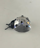 Swarovski Crystal Ladybug Retired Figurine Black Enamel Small Chips