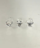 Swarovski Crystal 3 Chicks Set Retired Figurines One Missing Beak As‑Is