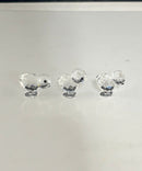 Swarovski Crystal 3 Chicks Set Retired Figurines One Missing Beak As‑Is