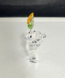 Swarovski Kris Bear Sunflower Retired Crystal Figurine Small Chips