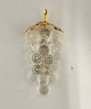 Swarovski Crystal Grapes Retired Figurine Gold‑Tone Leaves Vine Repaired Grape