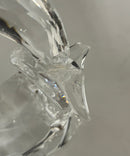 Swarovski Crystal Dolphin on Wave Retired Figurine Clear Reglued Fins