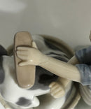 Lladro 5455 Bashful Bather Girl Washing Puppy Figurine w/ Box Repaired Arm