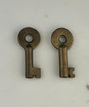 Vintage BEL Brass Railroad Switch Keys Lot of 2 Adlake 21905 & 39307