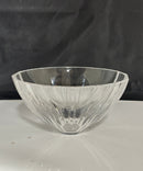St. Louis France Crystal Scalloped Serving Bowl Clear Lead Crystal 8" Vintage
