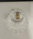 Princess House Romance Crystal Table Lamp Frosted Floral Shade Working Vintage