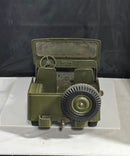 Vintage Marx Army Jeep Ride‑On Toy 6.85x15 Tired Hood Hinge Damage