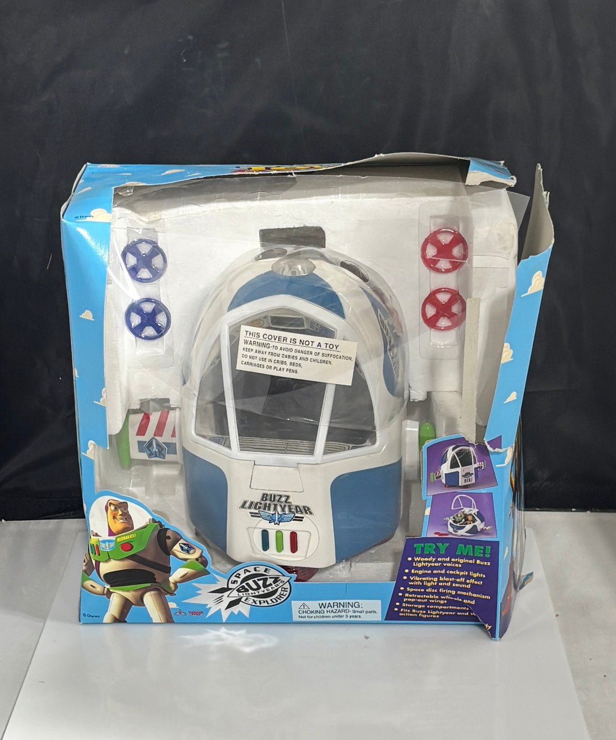 Disney Pixar Toy Story Buzz Lightyear Space Explorer Ship Thinkway Ope