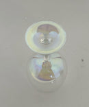 Vintage Dorothy Thorpe Style Bubble Clear Iridescent Wine Glasses Set of 4 Unmarked
