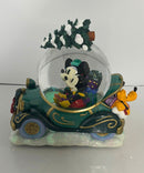 Disney An Enchanted Christmas Mickey Minnie Musical Snow Globe Car w/ Box Working