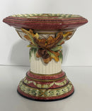 Fitz & Floyd Classics Harvest Pedestal Compote Centerpiece Acorn Oak Leaf