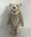 Vintage Steiff Jointed Teddy Bear Button in Ear Plush Germany Gray Tan 14in Tag No Medallion