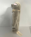 Vintage Steiff Jointed Teddy Bear Button in Ear Plush Germany Gray Tan 14in Tag No Medallion