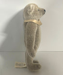 Vintage Steiff Jointed Teddy Bear Button in Ear Plush Germany Gray Tan 14in Tag No Medallion