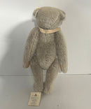 Vintage Steiff Jointed Teddy Bear Button in Ear Plush Germany Gray Tan 14in Tag No Medallion