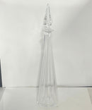 Baccarat Pyramid Crystal Decanter w/ Original Pyramid Stopper France