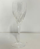 Pair Marquis by Waterford Crystal Wine Glasses Optic Swirl Clear Stemware