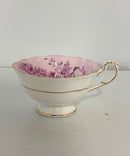Paragon Lilac Pink Floral Bone China Teacup & Saucer England Queen Mark