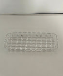 Vintage Cut Crystal Vanity Set Perfume Bottle & Covered Powder Jar Dresser Set