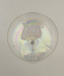 Vintage MCM Iridescent Aurora Coupe Champagne Glasses Set of 3 Maker Unknown Thorpe Style
