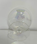 Vintage MCM Iridescent Aurora Coupe Champagne Glasses Set of 3 Maker Unknown Thorpe Style