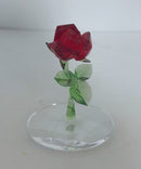 Swarovski Disney Beauty & the Beast Enchanted Rose Crystal Figurine Repaired Leaf